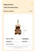Adorable Flower Cat Plush Desk Companion & Backpack Pendant