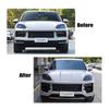 Turbo Style Front Bumper Kit for 24 Cayenne 9Y0.2: Old To New Renovation Solution.