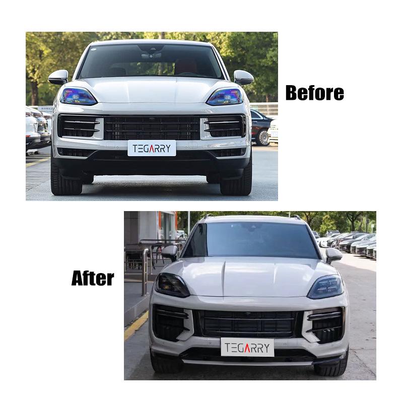 Turbo Style Front Bumper Kit for 24 Cayenne 9Y0.2: Old To New Renovation Solution.