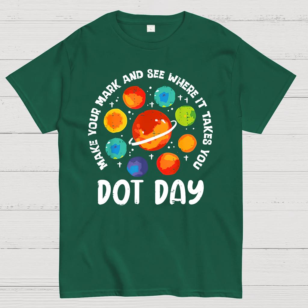 Happy International Dot Day Cotton Summer Casual Cool Loose T-Shirt