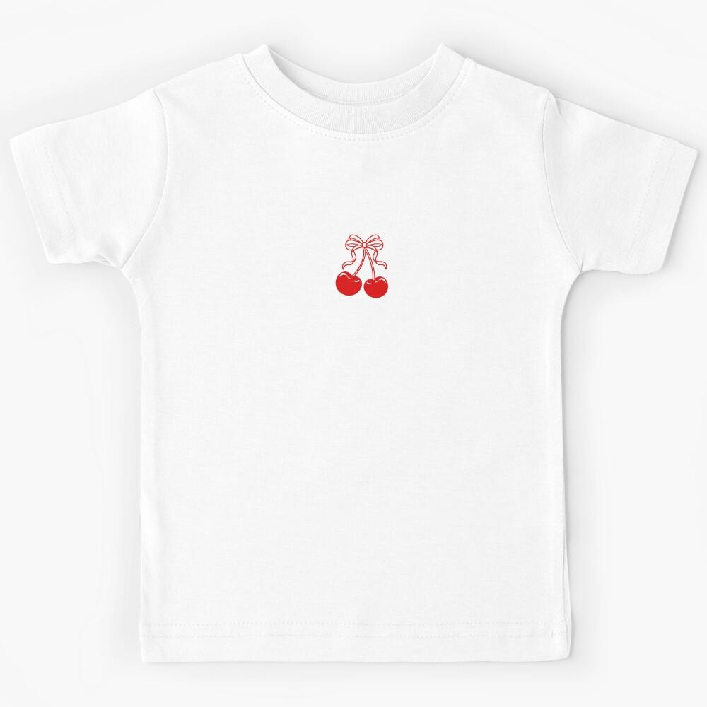 Red Ribbon Cherries Kids T-Shirt 100
