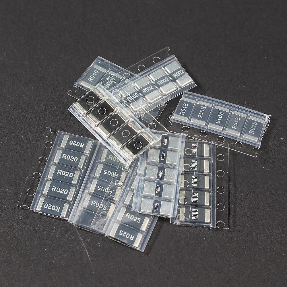 50PCS 2512 SMD resistor kit 1% precision Alloy Resistance New Chip Resistance R001 R002 R005 R008 R010 R015 R020 R025 R050 R100