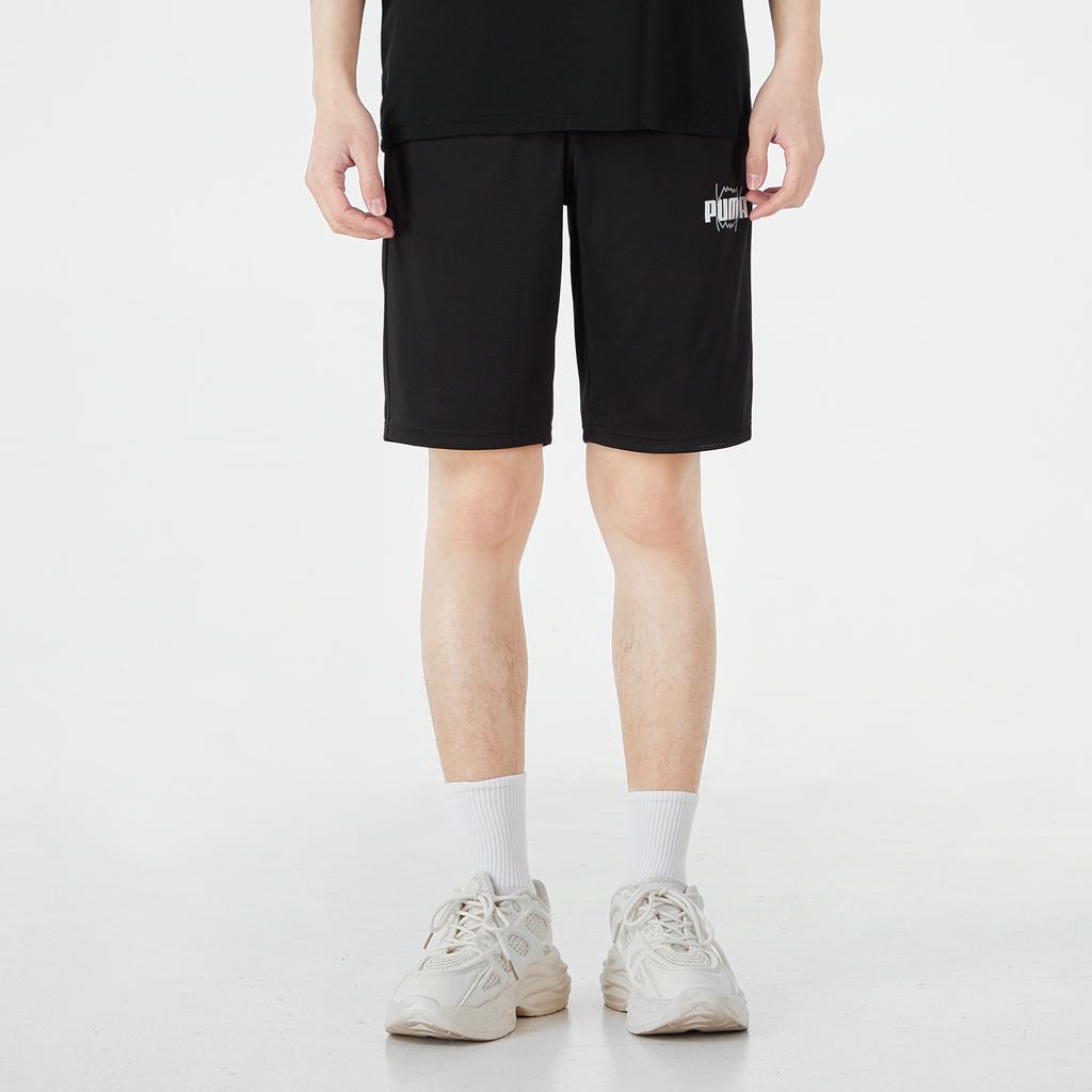 Puma Behind The Back Breathable Casual Shorts Men Shorts Black 670834-01