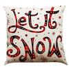Red Plaid Elk Deep Forest Christmas Pillow Cover Home Sofa Cushion Cover