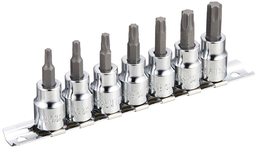 Daytona Motorcycle Tool Hexalobular (Torx) Socket 3/8 inch Drive 7