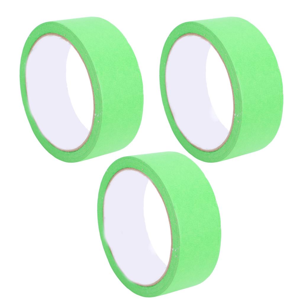 3Pcs Painters Tape Adhesive Masking for Car Painting Manual Grouting Decoration Tool Easy Removal 35mm 20m