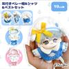 Eared Beret, Shirt, and Vest Set (Blue) for 10cm Plush Toy, Kigurumi Accessories, Otaku Activities, Doll Mascot, Kpopdoll Costume [Used]