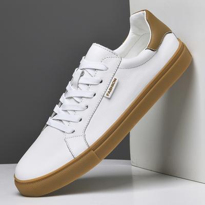 Mode Hohe Qualität Herren Echtleder Schuhe Bequeme Sneaker Modedesigner Vulkanisierte Schuhe Weiches Vielseitiges Skateboard-Schuhwerk