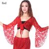Long Sleeve Belly Dance Top Lace-up Show Costumes Women Performance Top