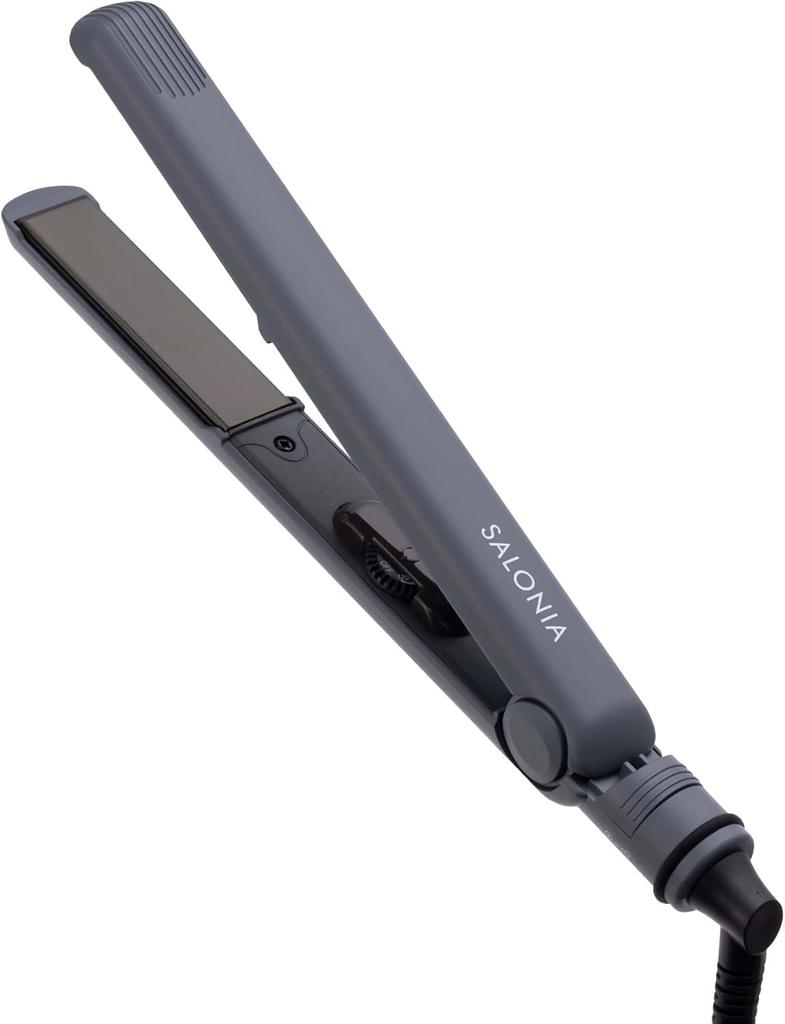 SALONIA Straightening Hair Gray Iron, Iron, 24mm, SL-004SAGR,