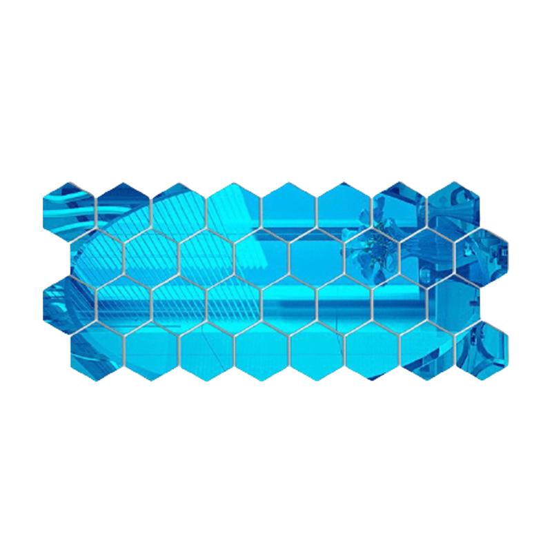 

3D Шестиугольные Зеркальные Наклейки на Стену Зеркальные Наклейки Розовое Золото Художественная Наклейка Для Украшения Фона Стены Гостиной Домашний Декор