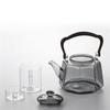1200ml Octahedral Steaming Boiling Dual-use Glass Teapots With Tea Strainer Infuser Lifting Beam Tea Pot Kungfu Tea Set Teaware