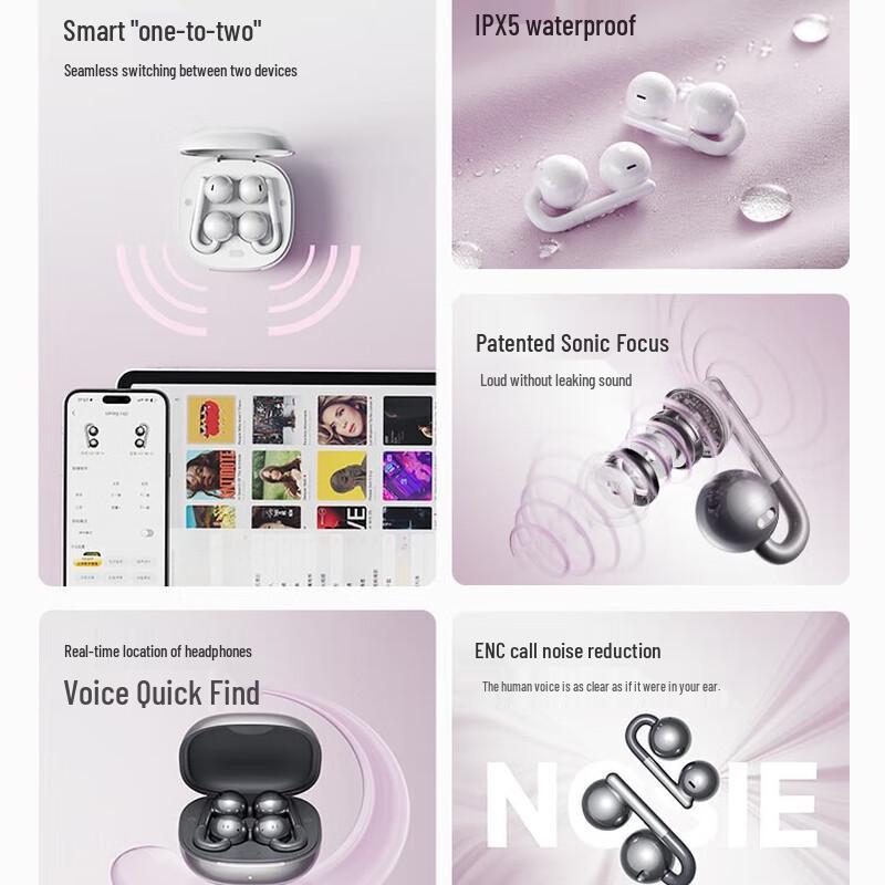 Sena F60 Ear Clip Open-Ear Bluetooth Headset