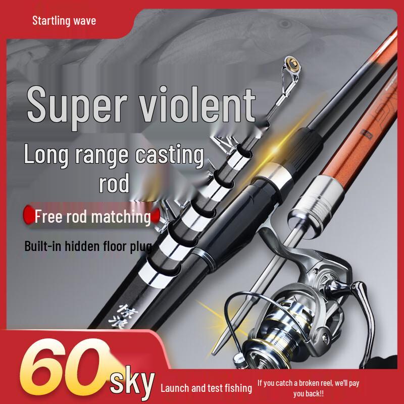 Jinglang Sea Fishing Rod & Spinning Reel Combo