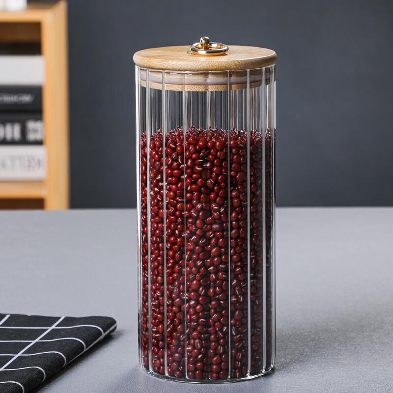 Glass Food Storage Jars with Pull-Ring Lids