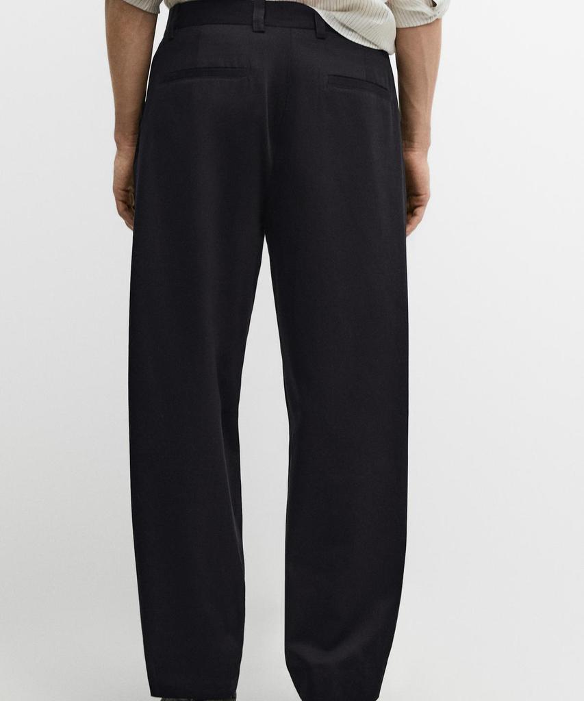 Masimodutti Cotton Pintuck Pants