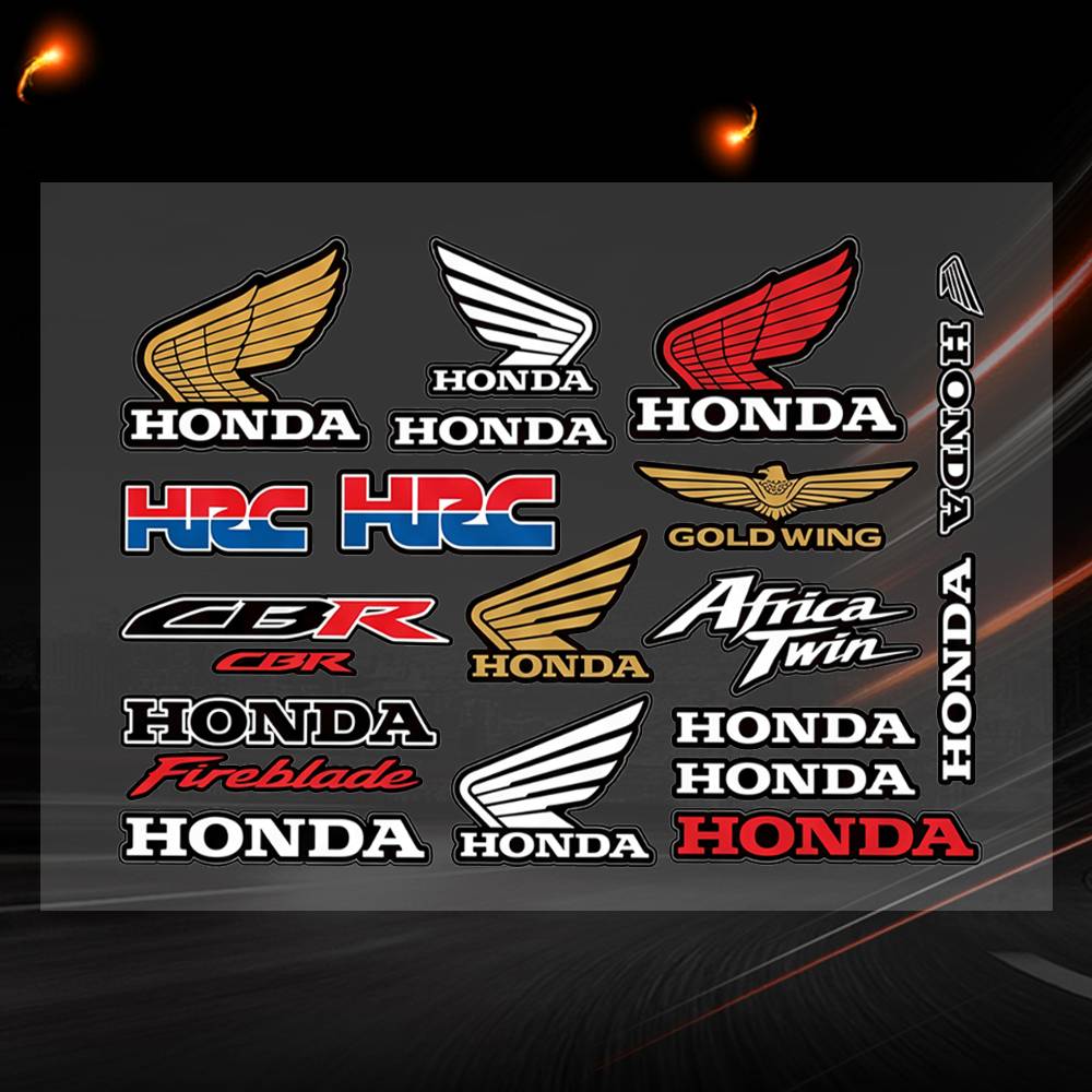 Honda Decal Set High Quality Printed And Cut Stickers Motorcycle Sticker 20x30cm