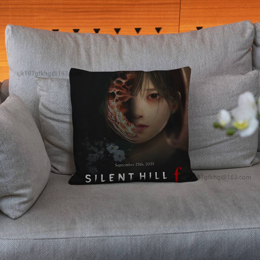 S-Silent Hill  pillowcase casual style decoration, suitable for home decoration (excluding pillow core)