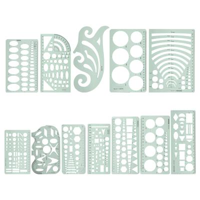 12pcs Ruler Set Curve Shaped Grading Rulers for Sewing Pattern Designs Drawing Template