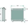 Water cooler 500x580mm for JOHN DEERE JD AL67563