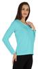 Inkmeso Solid Button Henley T-shirt For Women  S Casual Basic  Long Sleeve  Tee