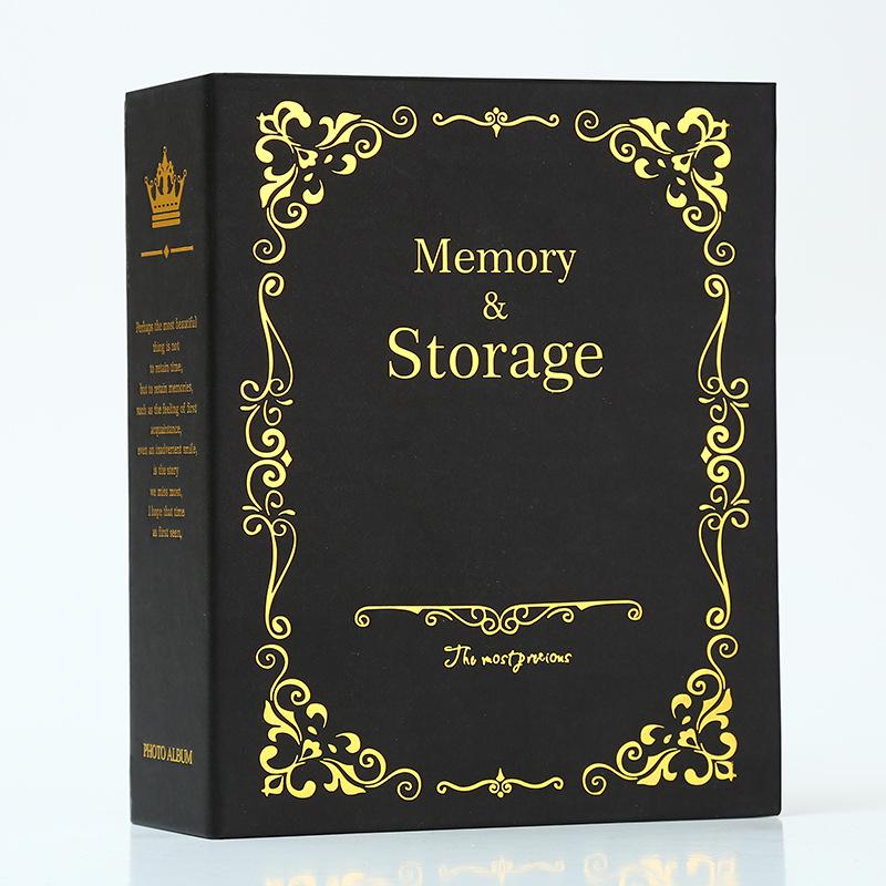 Large 6-Inch 4D Children's Growth Photo Album with 100 Laminated Pages and Hot Stamping Cover