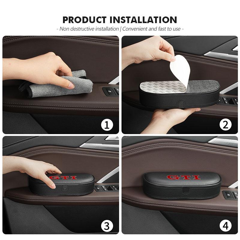 Car Seat Knee Cushion Soft Pad Handrail Elbow Comfort Support For Volkswagen P0 Jetta Golf4 5 6 Beetle CC B5 B6 B7 EOS GTI MK2 BH0