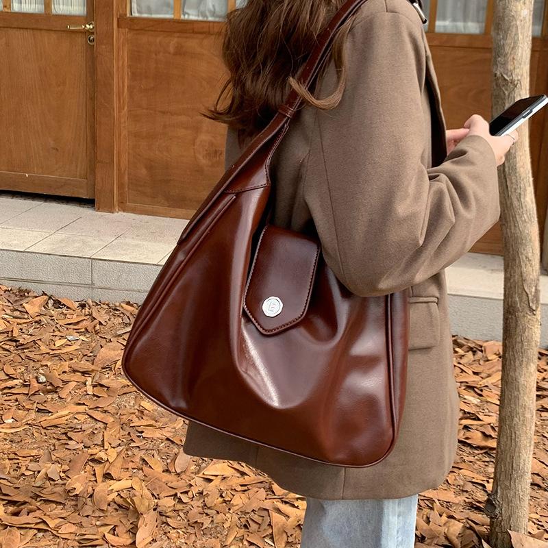 

Vintage Women messenger bag Large capacity simple pu leather female shoulder bags bolsas feminina sling bags lady big handbag 32x25x9cm кофейный