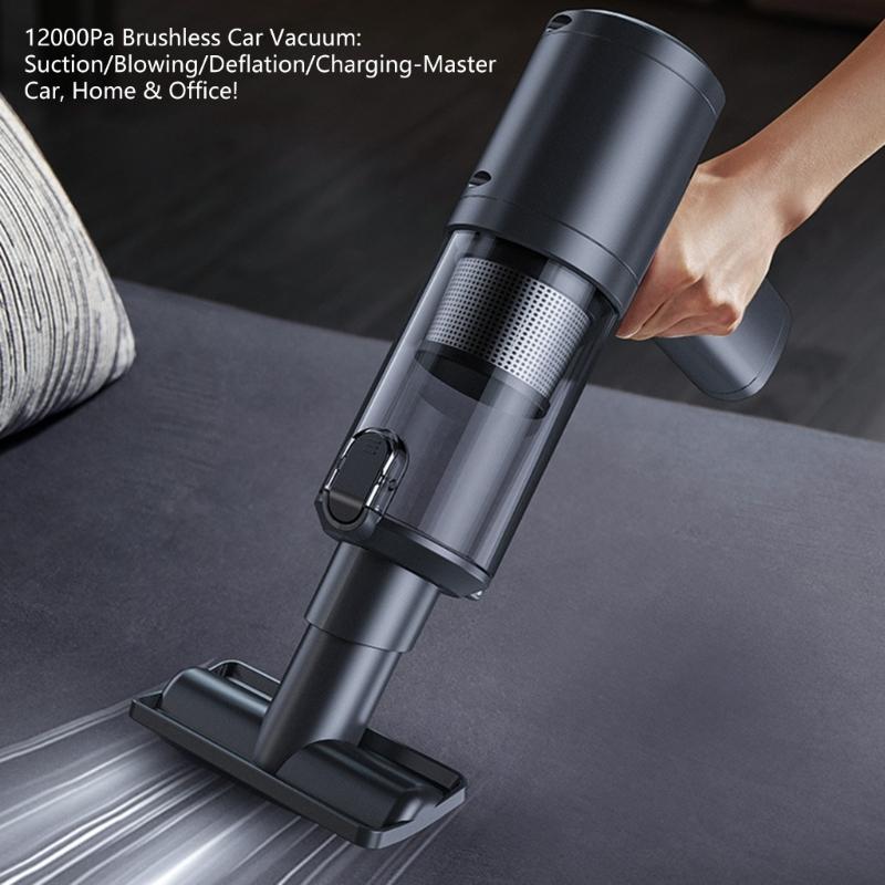 12KPa Powerful Vacuum Cleaner With 62000RPM Reusable HEPA Filter 4000mAh C Charging