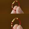 New Chinese Broken Gold Braided Rope Ring, Handwoven Natal Year Red Rope Ring, Year of the Snake High-end Sense Lucky Rope Ring