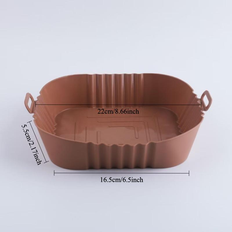 Bandeja de silicona para horno y freidora de aire, reutilizable, para pizza, accesorios, revestimiento de silicona antiadherente para freidora de aire, utensilios de cocina