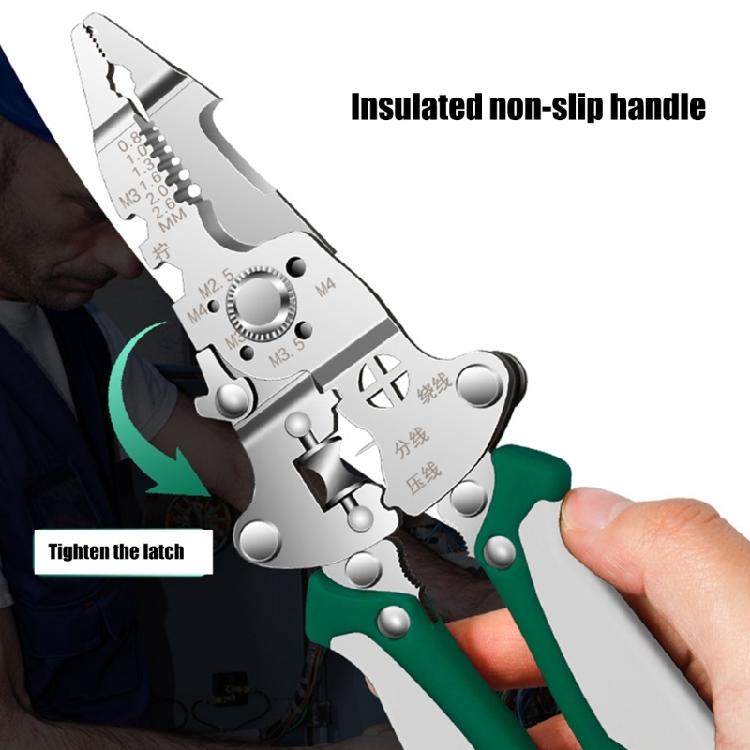 Portable Folding Wire Stripper Nonslip Handle Repair Tool ProducedFor Easy Storage And Versatile Electrical Application