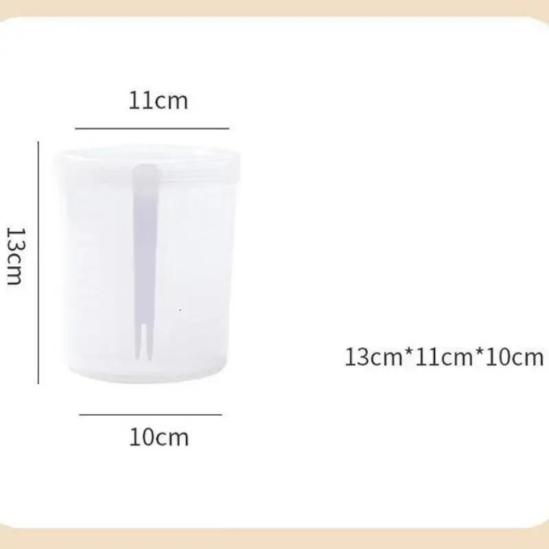 Kitchen Transparent Storage  Box Portable Fruit Storage Container Set with Fork Drainer for Lunch Refrigerator Food Preservation