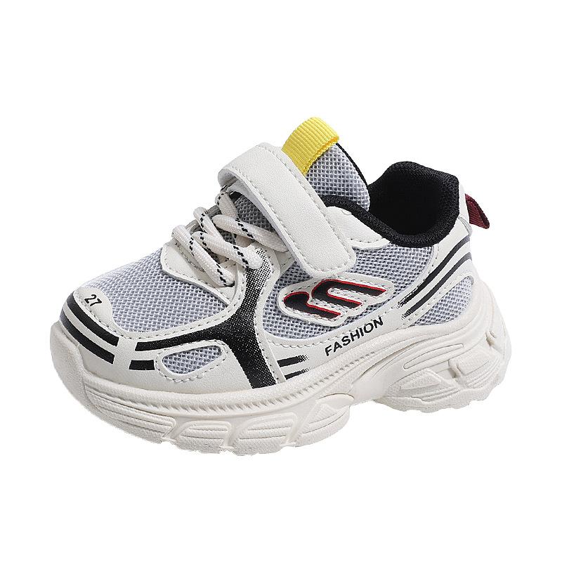 New Spring and Autumn Children's Casual Sports Shoes2026New Stylish Double-mesh Breathable Versatile Fashion Soft-soled Dad Shoes
