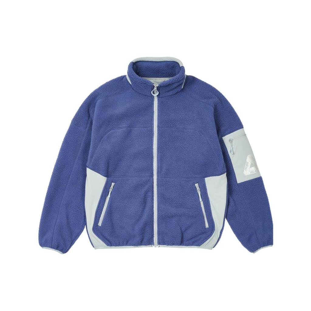 Palace Ultimo Series FW23 Color Block Zipper Pocket Fleece Jacket Unisex Jacket Blue P25JK128