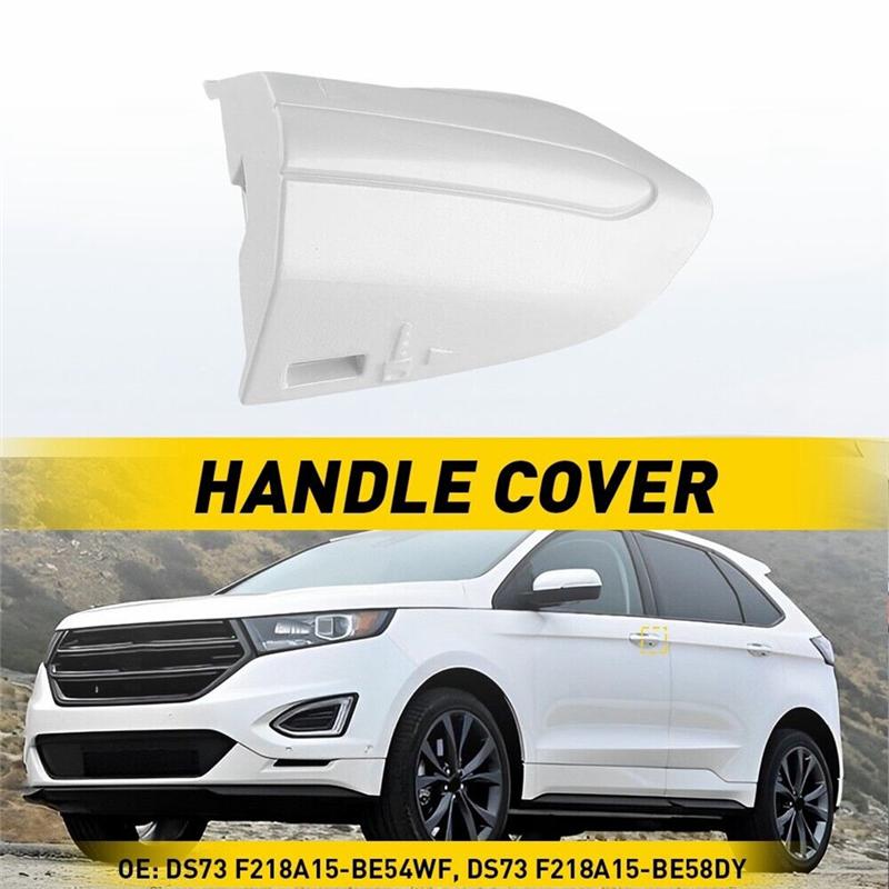 DS7Z-54218A15-DC Car Front Left Door Handle Lock Bezel Cover Parts For Ford Fusion Edge 2015- Pearl White-M53K