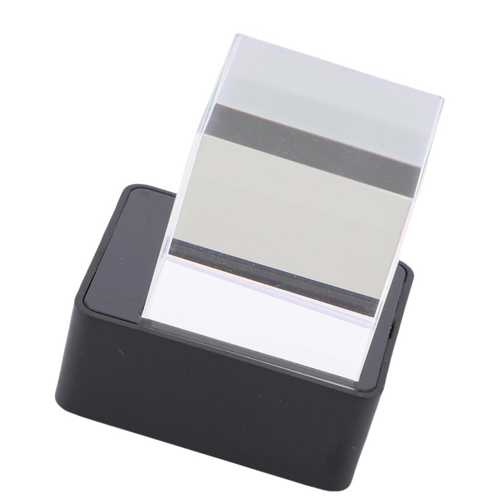 LED Holographic Crystal Cube 3D Photo Display Smart Weather Digital Clock for Desk Car Decoration GIF Animation Photo Album Play
