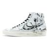 Nike Blazer Thermal Slip Resistant And Abrasion Resistant High top Skateboard Shoes Unisex Black White BQ6806-100(Team256-)