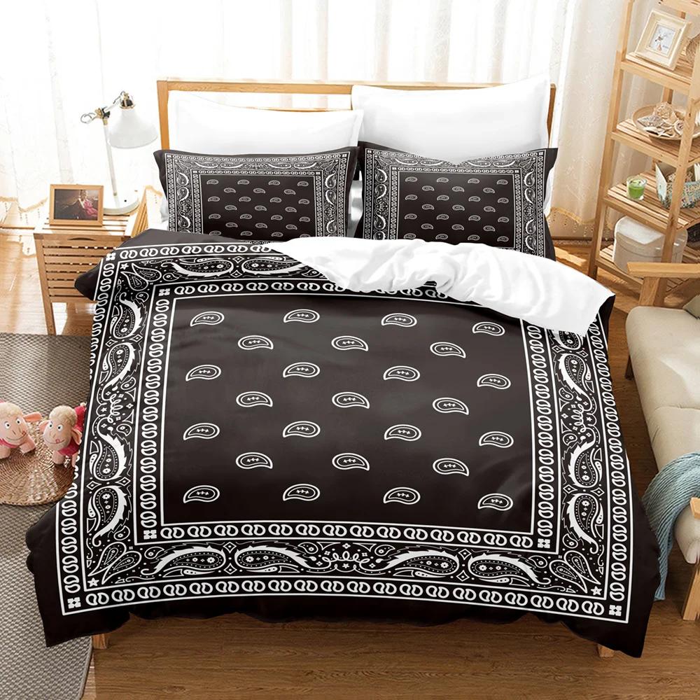 3pcs Duvet Cover Set (1xDuvet Cover + 2xPillowcase Without Core) Totem Print Bedding Set Comfortable Duvet Cover For Bedroom