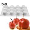 Silikonová dortová forma Vícekomorový design Forma ve tvaru třešně Měkká nepřilnavá forma na pečení do kuchyně