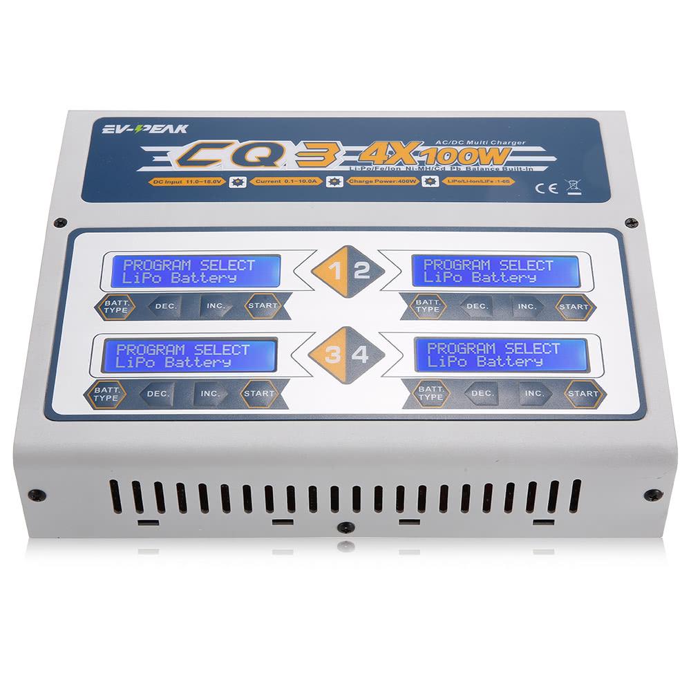 Buy EVPEAK CQ3 100W 10A 16S AC100240V DC11.0V18.0V Balance Charger