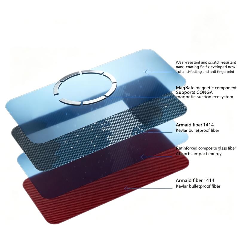 Carbon Fiber Case For Honor Magic 8 RSR Kevlar Wireless Charging Back Cover Case for HONOR MAGIC 8 RSR