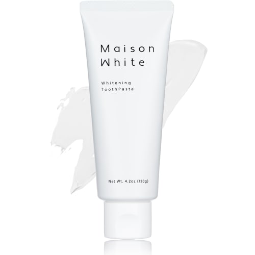 

Maison White Зубная паста, Мягкая, 120 г, Домашнее отбеливание, Уход за свежестью дыхания, Самая сильная для более белых зубов