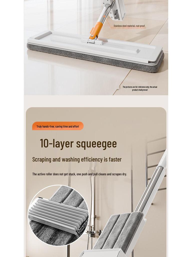 Dual-Use Flat Mop 2025: Wet/Dry Hands-Free Cleaning