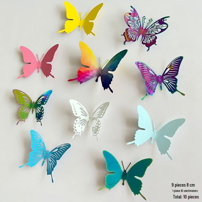 Colorful Metal Butterfly Hanging Decoration for Kindergarten, Mall, Jewelry Store, or Pastoral Corridor