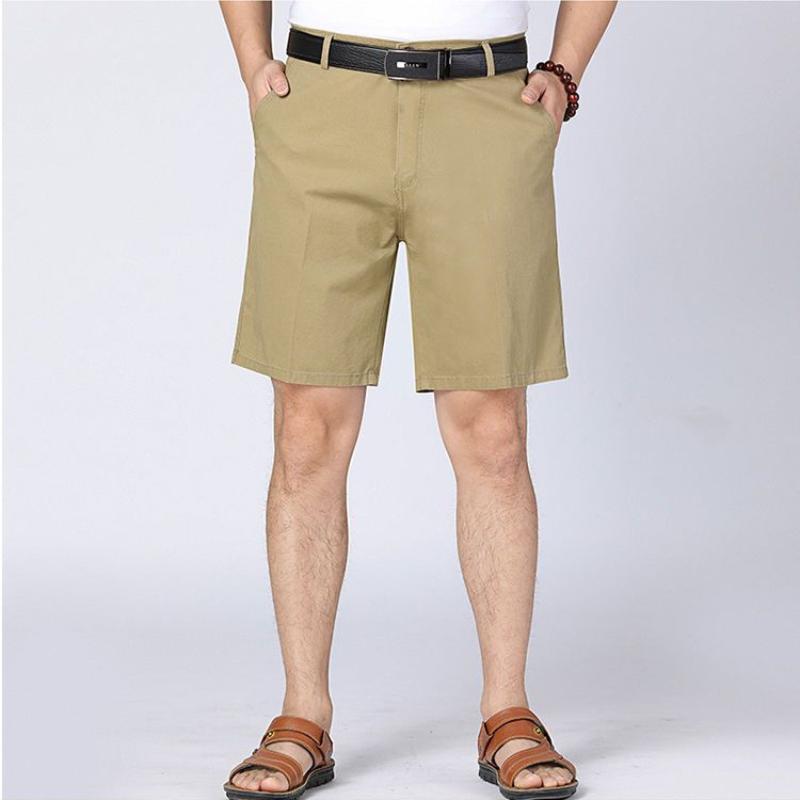 Men's Cotton Shorts   Knee Length Boardshorts Classic Comfortable Clothing Casual Trousers Male Short Trousers