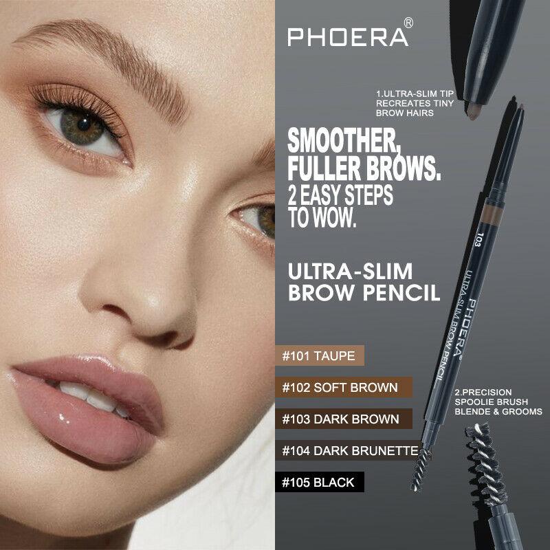 Double Ended Eyebrow Pencil Ultra Thin Lasting Waterproof Eyebrow Pen