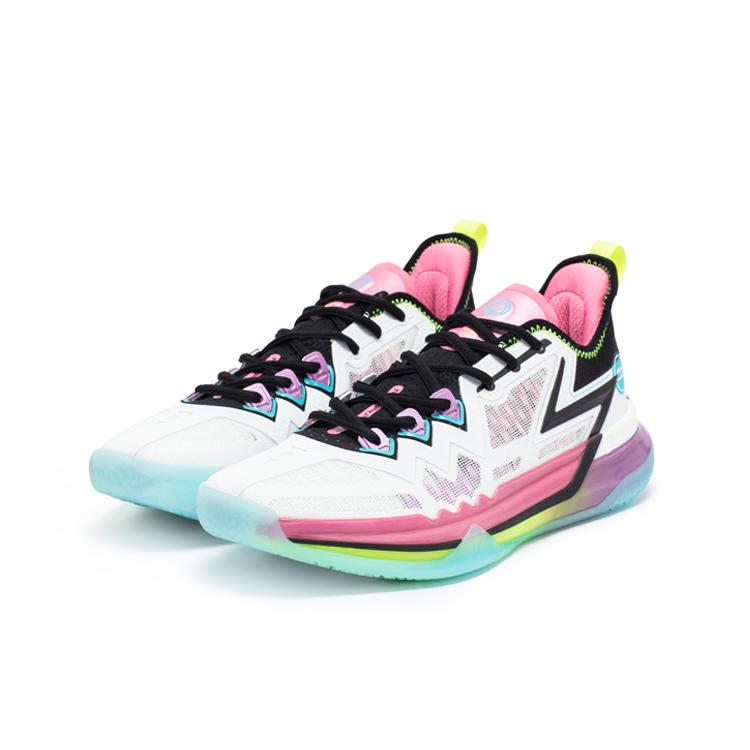 Nové 361° Big 3 Future Odpružení Pro Budoucnost Protiskluzové A Odolné Proti Opotřebení Nízké Basketbalové Boty Pánské Bílé Černé 672411114-1