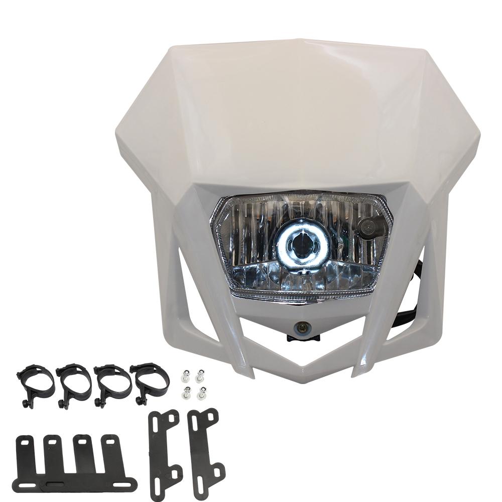 For Honda XR 250 CRF 450 Yamaha WR Motorcycle Headlight Plate Enduro Dirt Bike Accessories Kawasaki Suzuki Motocross Headlamp