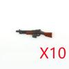 WWI WWII Building Blocks Soldiers Military Accessories Bomb Two-color Gun Mini Brick Weapons Gift Toy AKM Helmet RPG Grenad X026